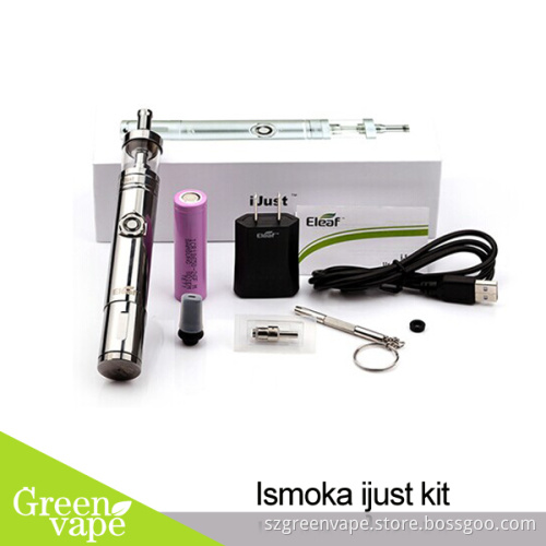 2014 100% Original Wholesale e cigarette iSmoka 18350/18650 iJust Kit